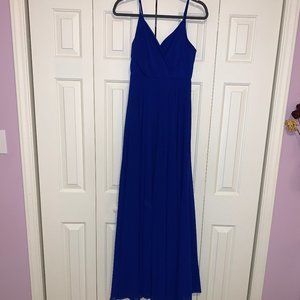 Lulus All About Love Royal Blue Dress